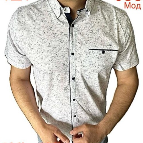 Рубашка Надийка (3XL-5XL) N94-038 white (лето) Надийка N94-038 white