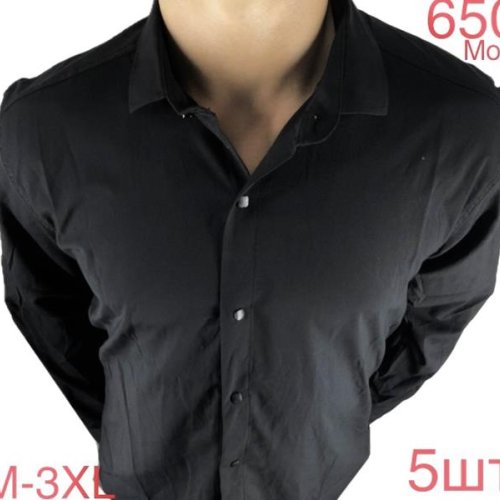 Рубашка Надийка (46-54) N97-650 black (деми) Надийка N97-650 black