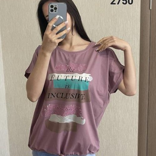 Футболка FSN (48-54) 2750 lilac (лето) FSN 2750 lilac