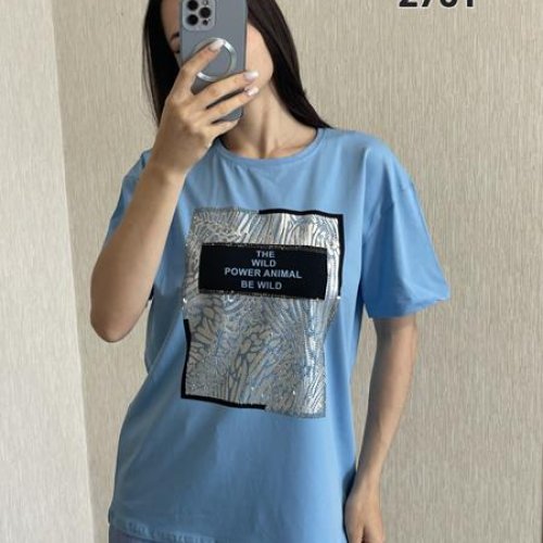 Футболка FSN (S-XL) 2751 l.blue (лето) FSN 2751 l.blue
