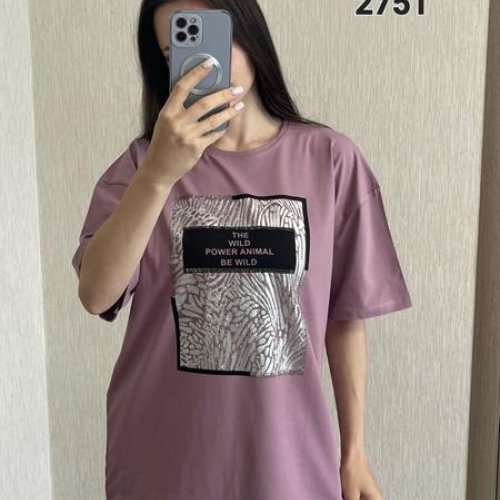 Футболка FSN (S-XL) 2751 lilac (лето) FSN 2751 lilac