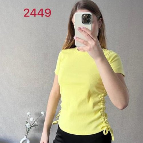 Футболка FSN (42-46) 2449 yellow (лето) FSN 2449 yellow