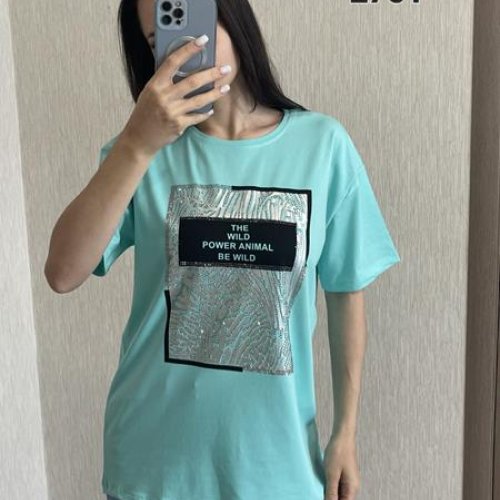 Футболка FSN (S-XL) 2751-1 l.blue (лето) FSN 2751-1 l.blue