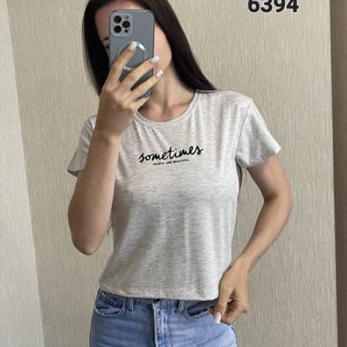 Футболка FSN (42-48) 6394 l.grey (лето) FSN 6394 l.grey