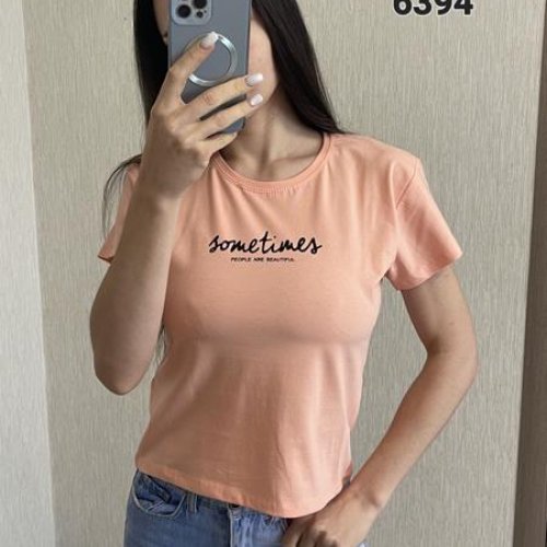Футболка FSN (42-46) 6394 peach (лето) FSN 6394 peach