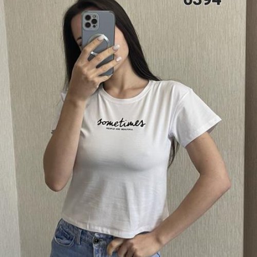 Футболка FSN (42-48) 6394 white (лето) FSN 6394 white