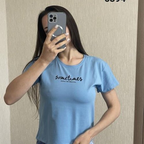 Футболка FSN (42-48) 6394-1 l.blue (лето) FSN 6394-1 l.blue