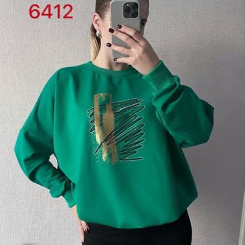 Свитер FSN (52-58) 6412 green (деми) FSN 6412 green