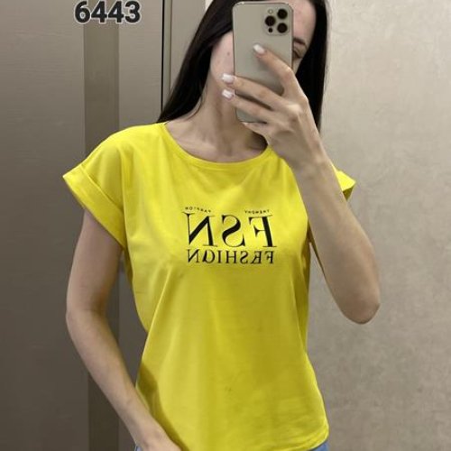 Футболка FSN (44-50) 6443 yellow (лето) FSN 6443 yellow