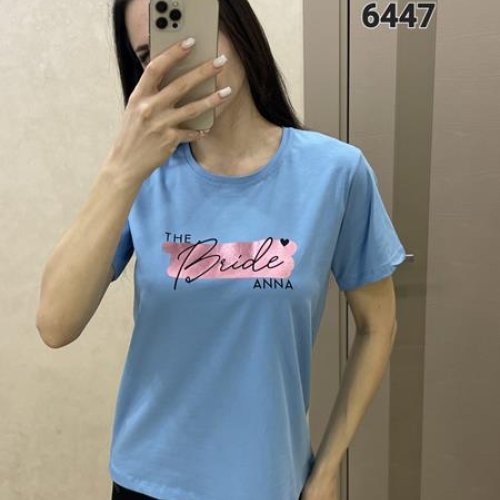 Футболка FSN (42-48) 6447 l.blue (лето) FSN 6447 l.blue