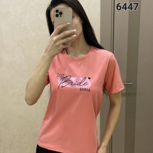 Футболка FSN (42-48) 6447 pink (лето) FSN 6447 pink