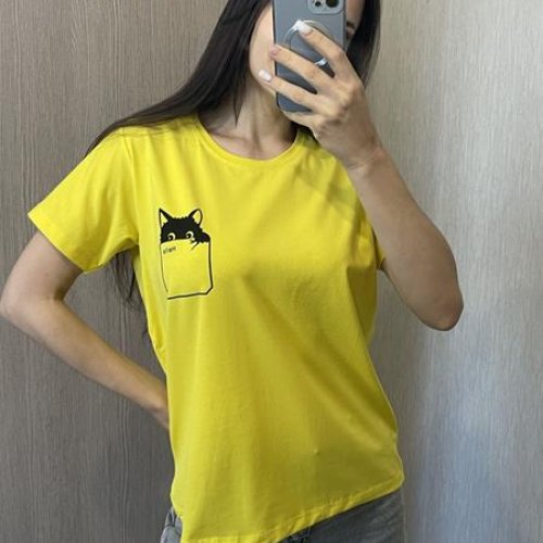 Футболка FSN (46-52) 6478 yellow (лето) FSN 6478 yellow