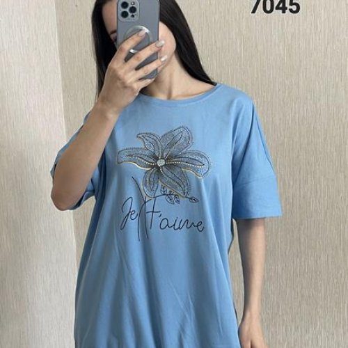 Футболка FSN (52-58) 7045 l.blue (лето) FSN 7045 l.blue