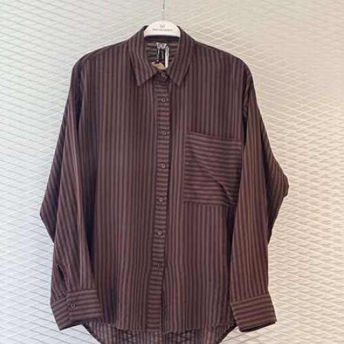 Рубашка New Season (S-L) 8472 brown (лето) New Season 8472 brown