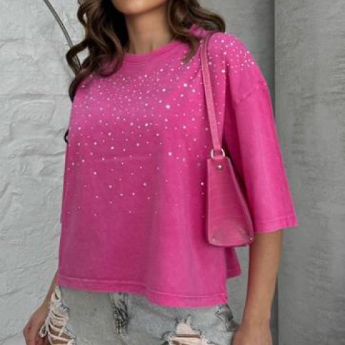 Футболка New Season (S-L) 8484 pink (лето) New Season 8484 pink
