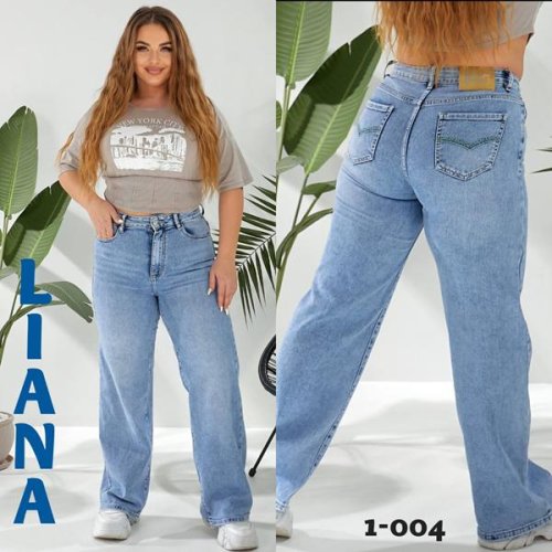 Джинсы Liana Denim (30-36) 1-004 l.blue (деми) Liana Denim 1-004 l.blue