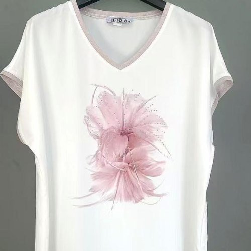 Футболка LIDA (52-62) 2436 white (лето) LIDA 2436 white