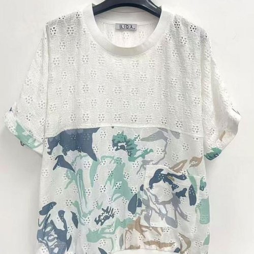 Футболка LIDA (52-62) 5068 white (лето) LIDA 5068 white