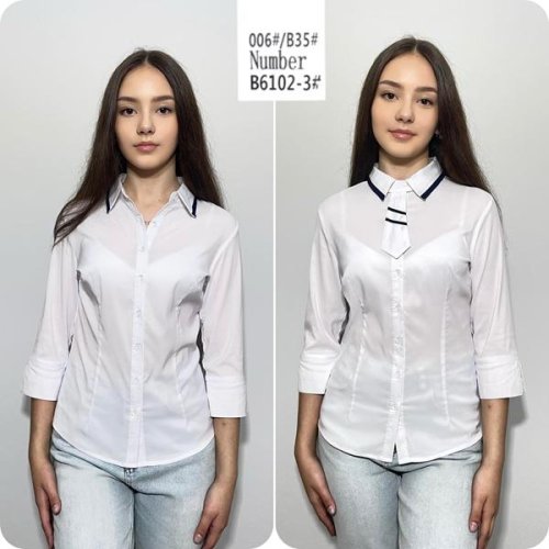 Рубашка Loyard (S-2XL) B6102-3 white (деми) Loyard B6102-3 white