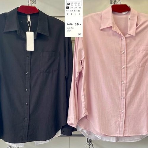 Рубашка Loyard (XL-4XL) 324 pink (деми) Loyard 324 pink