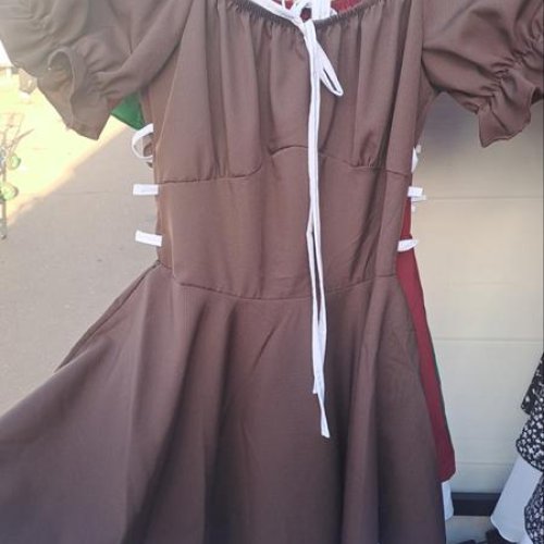 Платье Subdive (XS-L) 0978 brown (лето) Subdive 0978 brown