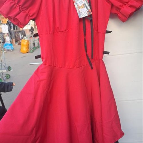 Платье Subdive (XS-L) 0978 red-black (лето) Subdive 0978 red-black