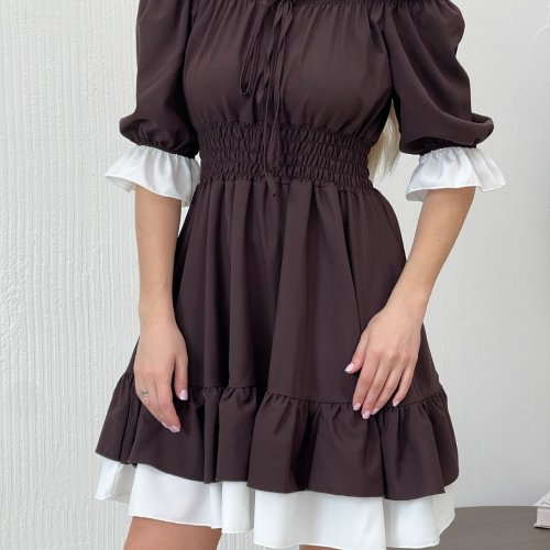 Платье Latoria (42-44) 631 brown-white (лето) Latoria 631 brown-white