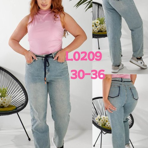 Джинсы Lili (30-36) L0209 l.blue (деми) Lili L0209 l.blue