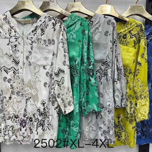 Блузка Even&Efair (XL-4XL) 2502 mix (лето) Even&Efair 2502 mix