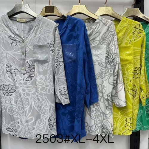 Блузка Even&Efair (XL-4XL) 2503 mix (лето) Even&Efair 2503 mix
