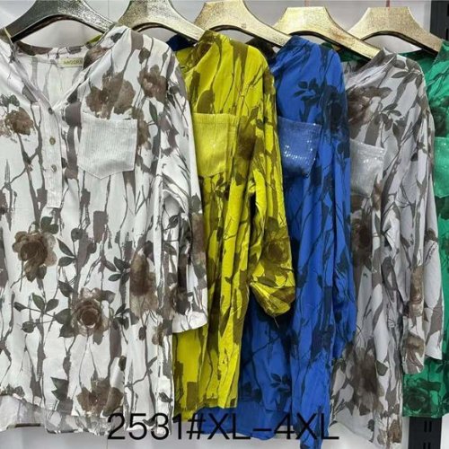 Блузка Even&Efair (XL-4XL) 2531 mix (лето) Even&Efair 2531 mix