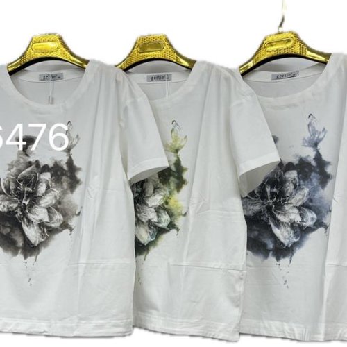 Футболка Gertie (48-58) 6476 white-grey (лето) Gertie 6476 white-grey