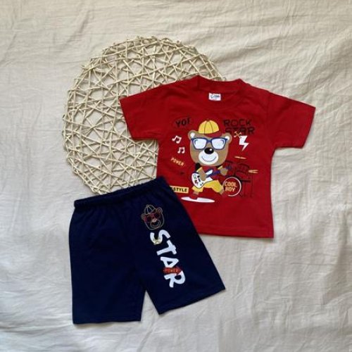 Костюм Baby Boom (0.9-2) 1096 red (лето) Baby Boom 1096 red