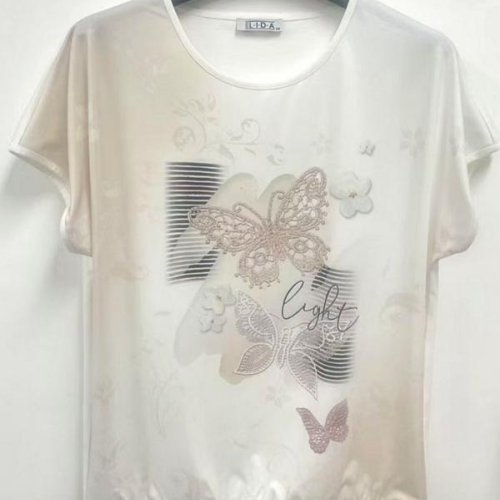 Футболка LIDA (52-62) 2496 beige (лето) LIDA 2496 beige