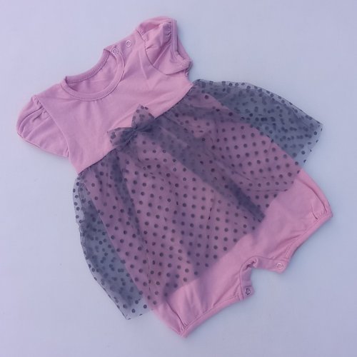 Боди Meloria (68-80) ML603 pink (лето) Meloria ML603 pink