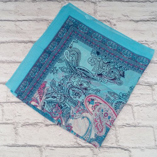 Платок Shawls (72*72) P193 l.blue (деми) Shawls P193 l.blue