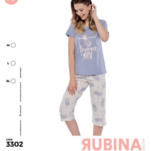 Пижама Disneyopt (M-XL) 3302 l.blue (лето) Disneyopt 3302 l.blue