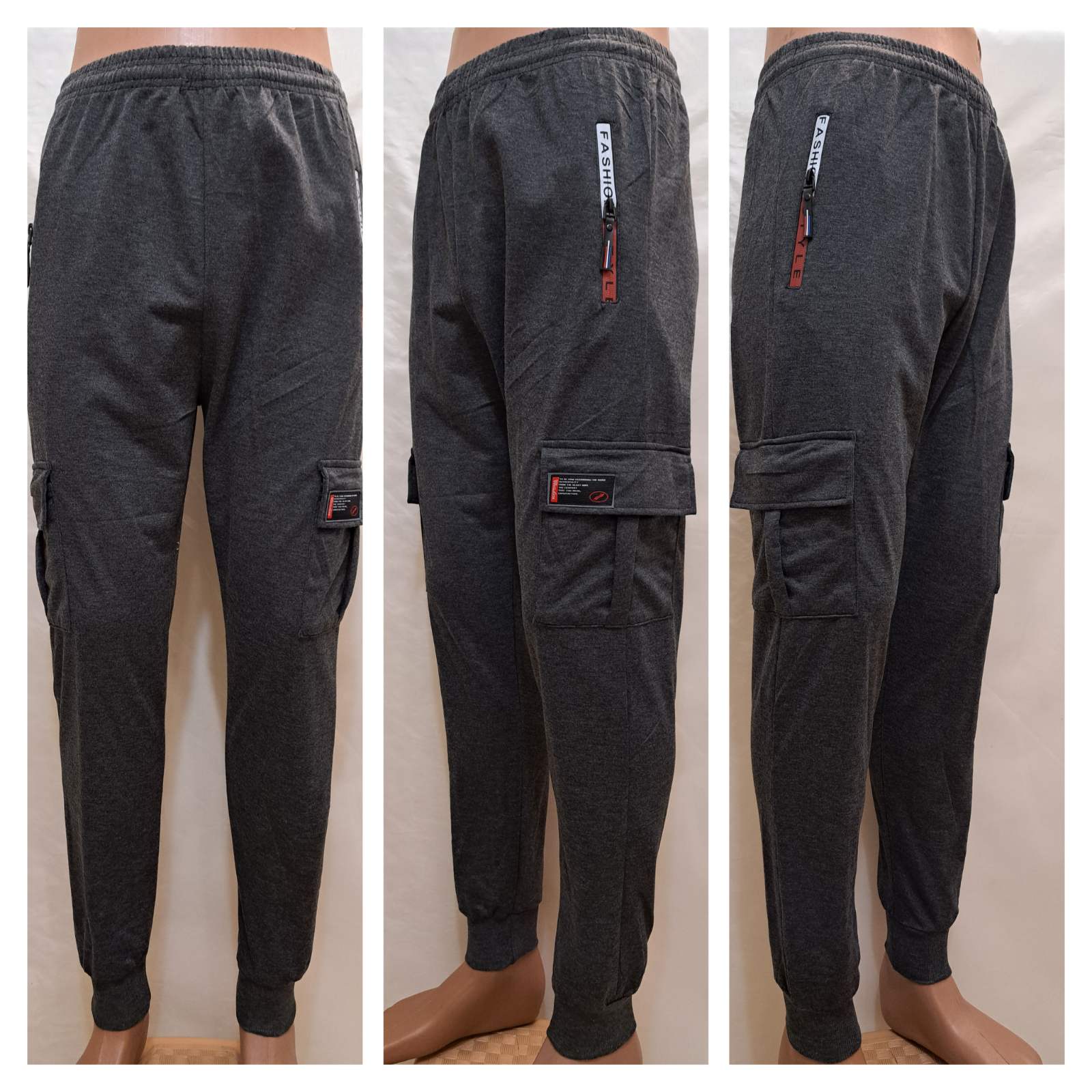 Штаны спорт Giang (XL-5XL) 108 grey (деми)