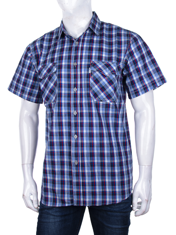 Рубашка Logaster (XL-5XL) A716-5 blue (лето)