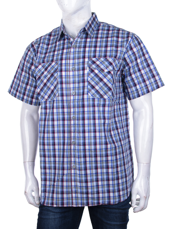 Рубашка Logaster (XL-5XL) A716-6 grey (лето)