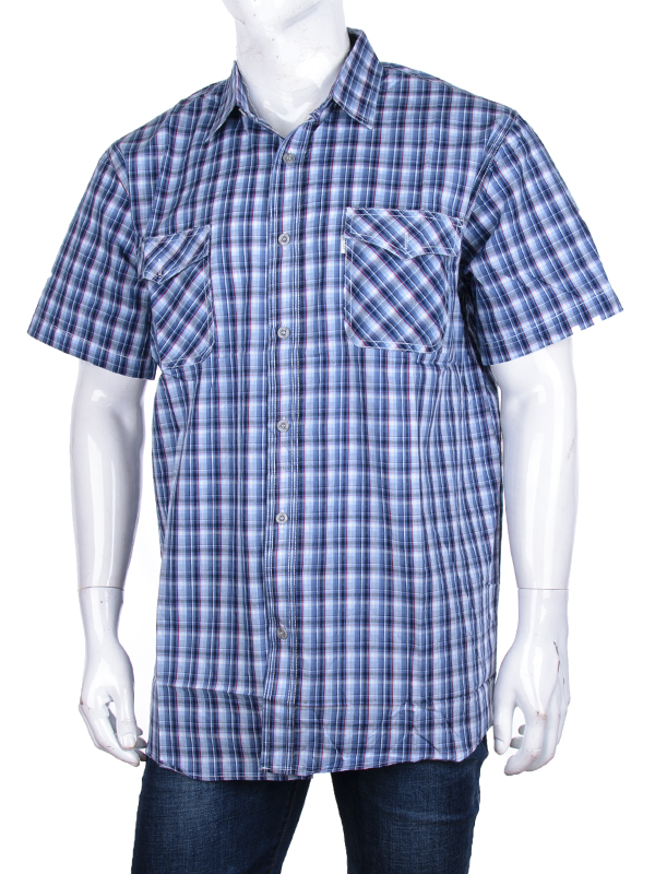 Рубашка Logaster (XL-5XL) A720-5 blue (лето)