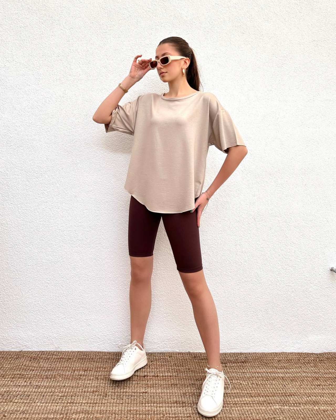 Футболка Prenses (S-2XL) RL1038 beige (лето)