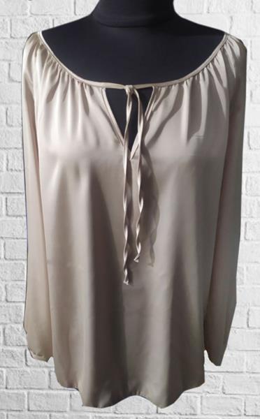 Блузка H&S (M-2XL) 505 beige  (деми)