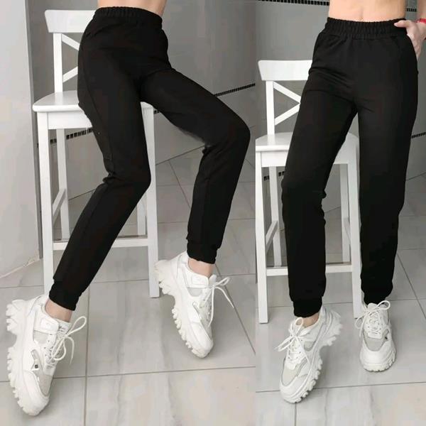 Штаны спорт Sport style (XL-4XL) 10023 black-old-3 (деми)