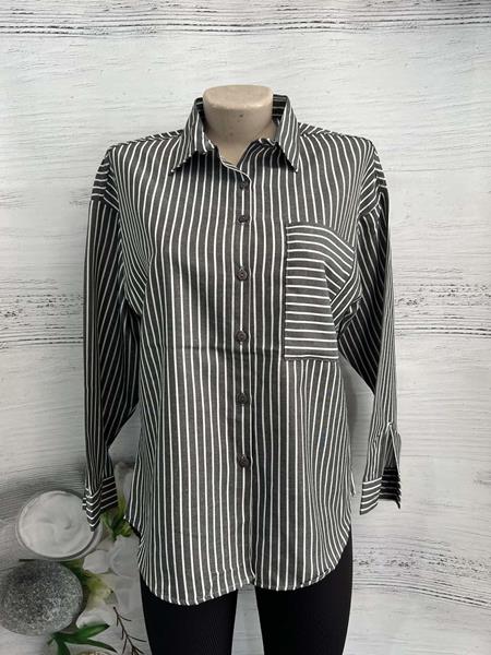 Рубашка New Season (S-XL) 1041 d.grey (деми)