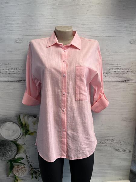 Рубашка New Season (S-XL) 1044 pink (деми)