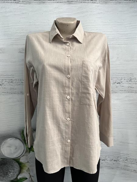 Рубашка New Season (S-XL) 1046 beige (деми)