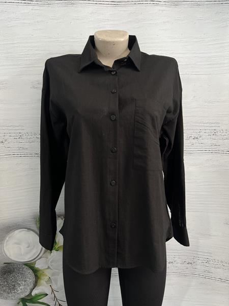 Рубашка New Season (S-XL) 1048 black (деми)