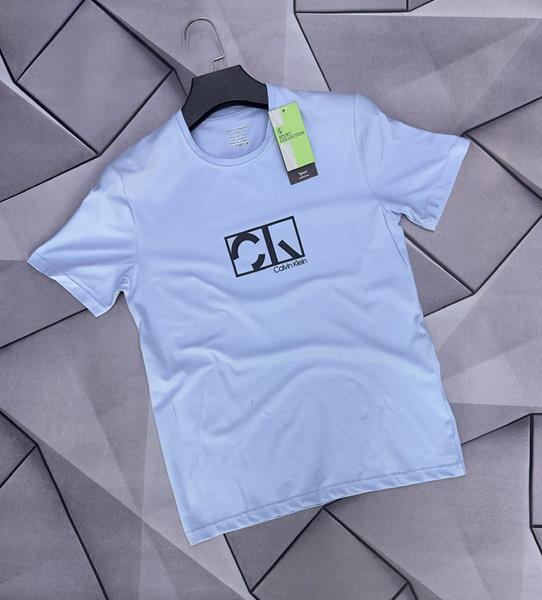 Футболка Rassul (S-2XL) 4826 l.blue (лето)