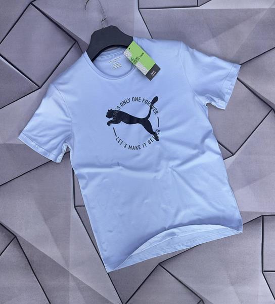 Футболка Rassul (S-2XL) 4834 l.blue (лето)